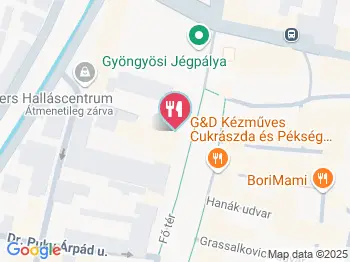 Kékes Zöld Étterem Gyöngyös a térképen