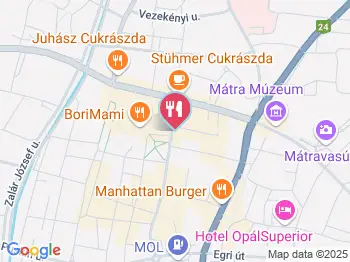 Kulacs Bisztró Gyöngyös a térképen