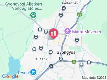 La Maria Étterem Gyöngyös a térképen