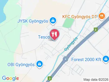 Lángossütő - Tesco Gyöngyös a térképen