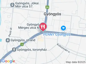 McDonald's Gyöngyös a térképen