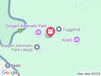 Oxygen Adrenalin Park Gyöngyös a térképen