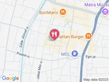 Szieszta Klub Gyöngyös a térképen