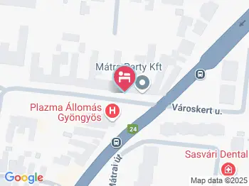 Vincellér Panzió Gyöngyös a térképen