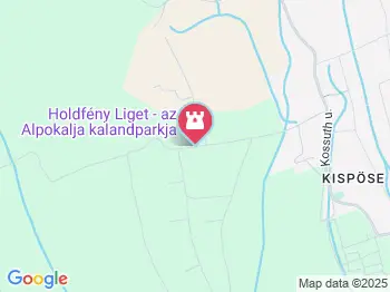 Holdfény Liget Kalandpark Gyöngyösfalu a térképen