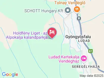 Holdfény Liget Gyöngyösfalu a térképen