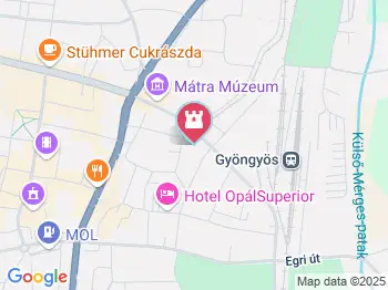 Kossuth Lajos szobra Gyöngyöspata a térképen