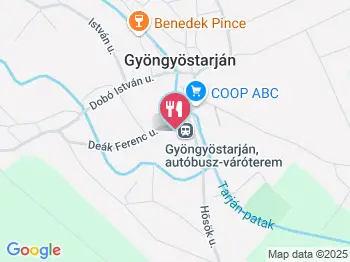 Niki Étterem Gyöngyöstarján a térképen