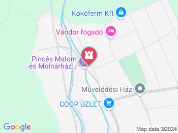 Pincés Malom és Molnárház Gyöngyössolymos a térképen