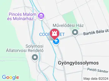 Solymosi Turul szobor Gyöngyössolymos a térképen