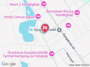 Fehér Hattyú Panzió Gyopárosfürdő a térképen