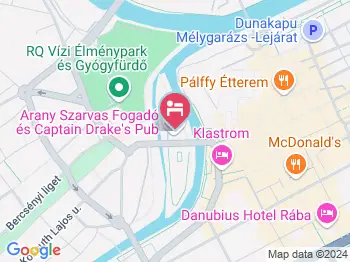 Arany Szarvas Fogadó Győr a térképen