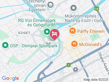 Hotel Arany Szarvas Fogadó Győr a térképen