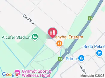 Aranyhal Étterem Győr a térképen