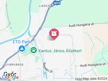 Audi Hungária Látogatóközpont Győr a térképen