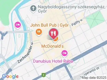 Baross 21 Győr a térképen