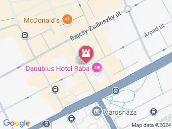 Baross Gábor Győr a térképen