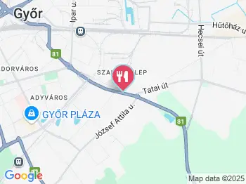 Bolero Hotel Étterem Győr a térképen