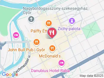 Cafe Frei (Belváros) Győr a térképen