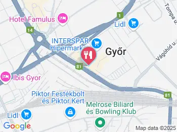 Cortesi Győr a térképen