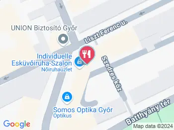 Demmers Teehouse Győr a térképen