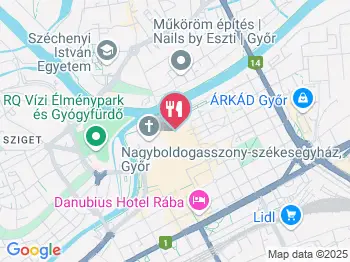 Dunakapu Kávézó & Fagyizó Győr a térképen