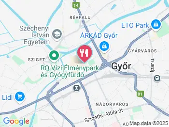 Face Room Étterem Győr a térképen