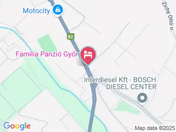 Familia Panzió Győr a térképen
