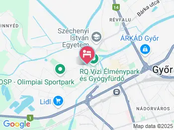 Fehér Hajó Panzió Győr a térképen