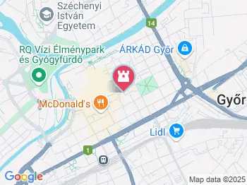 Füles Bástya Győr a térképen