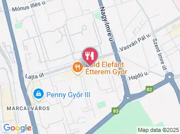 Giardino Pizzéria Győr a térképen