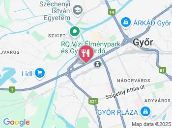 Golden Ball Club Győr a térképen