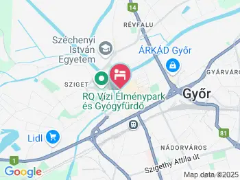 Gróf Cziráky Panzió Győr a térképen