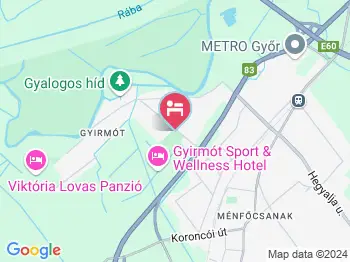 Gyirmót Sport & Wellness Hotel Győr a térképen