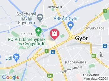 Győri Nemzeti Színház Győr a térképen