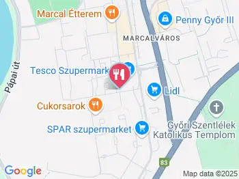 Harnyas Pékség Győr a térképen