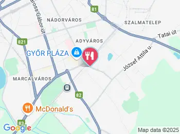 Havanna Étterem Győr a térképen