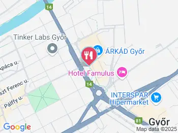 Hellas Taverna Győr a térképen