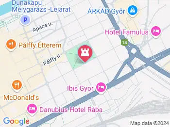 Honfoglalási-emlékmű Győr a térképen