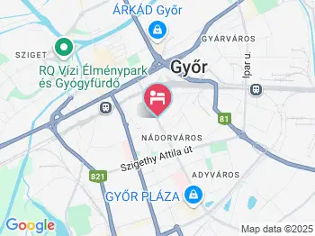 Hotel Alfa Győr a térképen