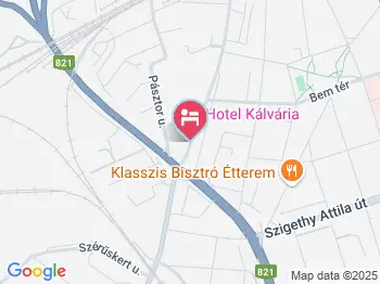 Hotel Kálvária Győr a térképen