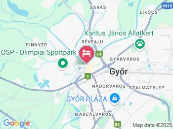 Hotel Konferencia Győr a térképen