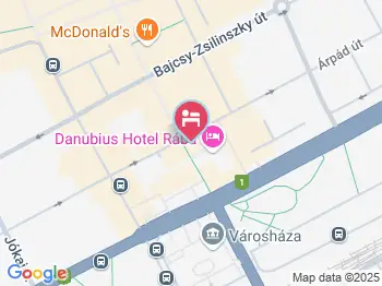Hotel Rába City Center Győr a térképen