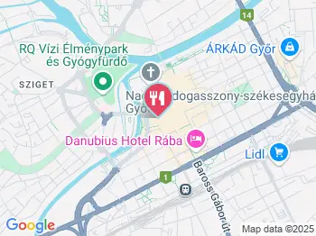 John Bull Pub Győr a térképen