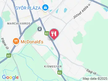 Kalapos Vendéglő Győr a térképen