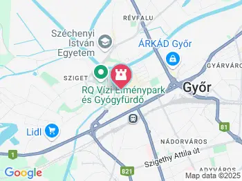 Kisfaludy Károly szobor Győr a térképen