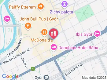 Komédiás Étterem Győr a térképen