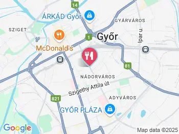 La Torre Restaurant and Music Café Győr a térképen