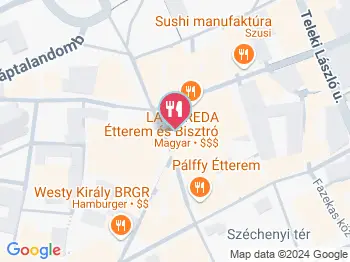 LAMAREDA Étterem és Bisztró Győr a térképen