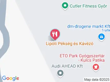 Lipóti Pékség és Kávézó - ETO Park Győr a térképen
